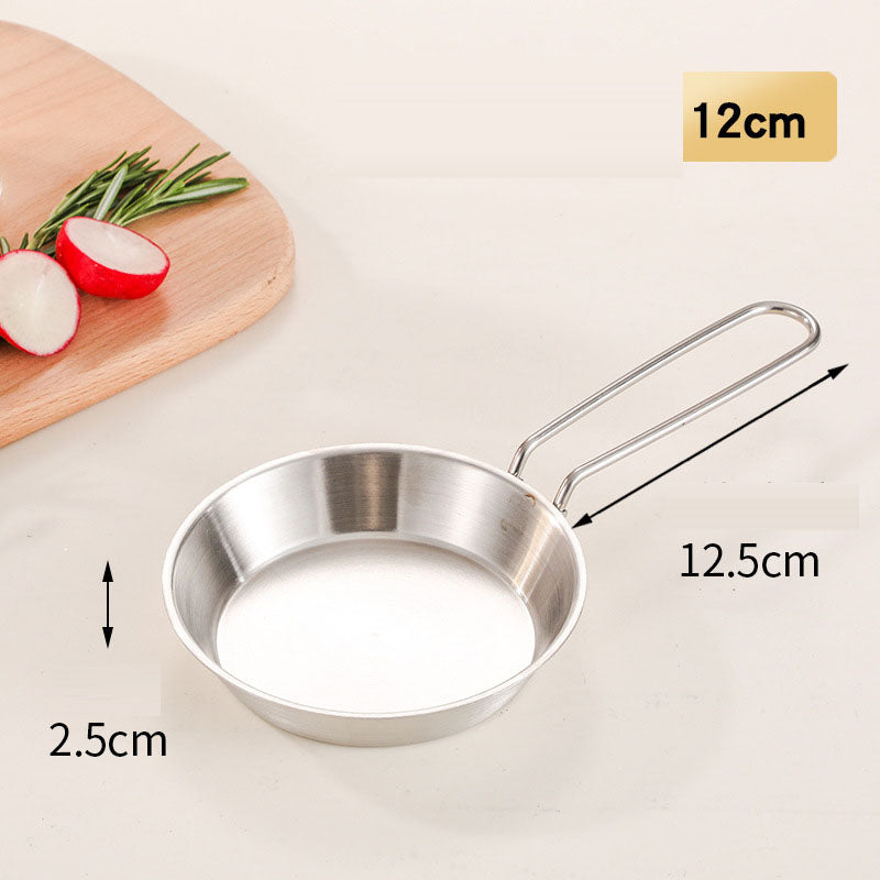 stainless steel folding handle frying pan