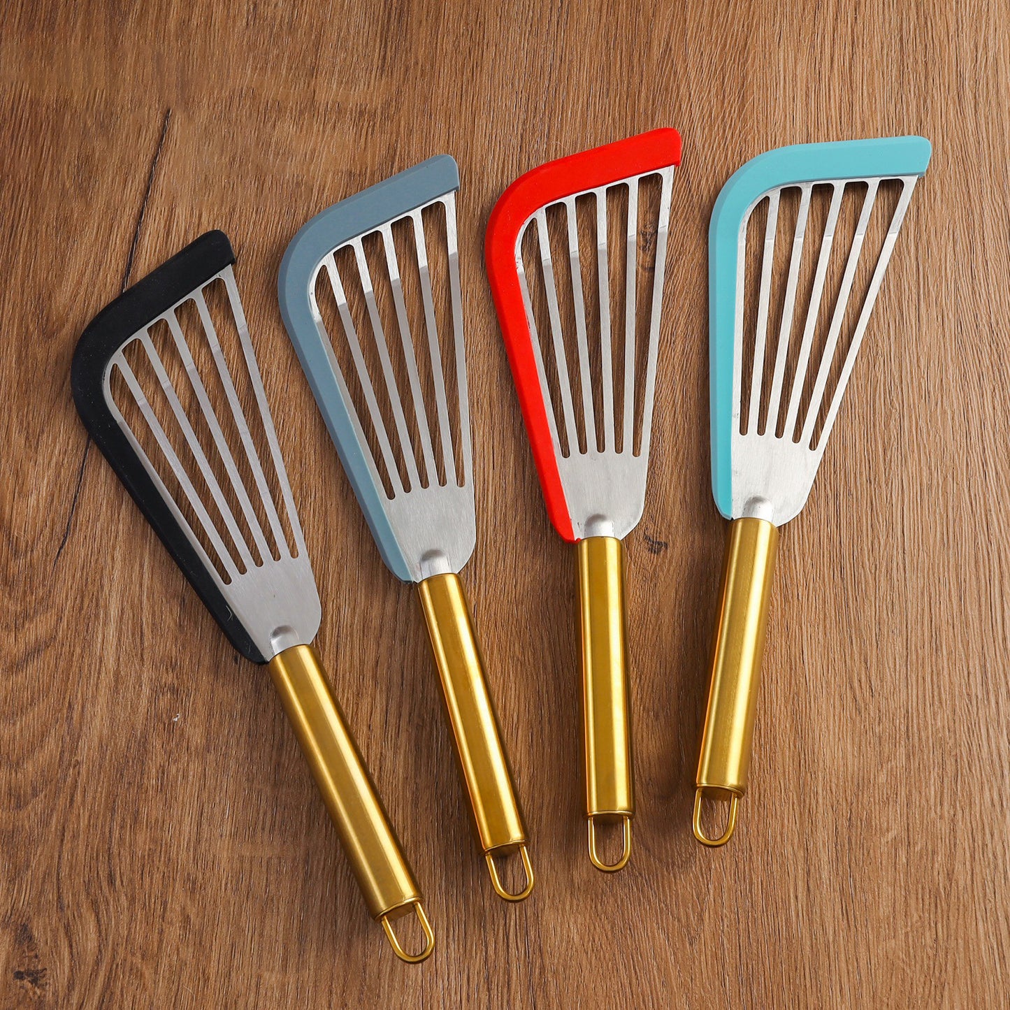 Silicone Stainless Steel Frying Fish Spatula