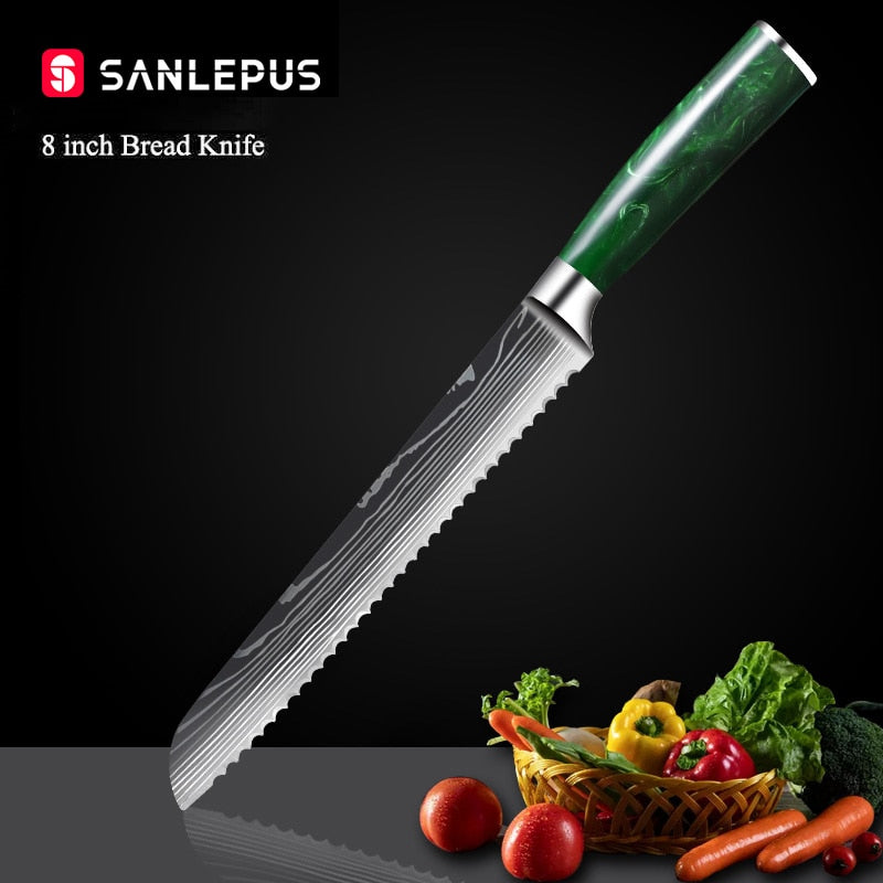 10 Pcs Chef Knife Set Kitchen Knives