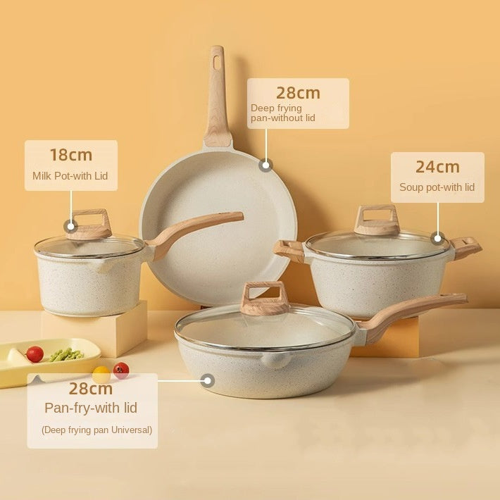 Medical stone non-stick pot soup pot stew pot frying pan