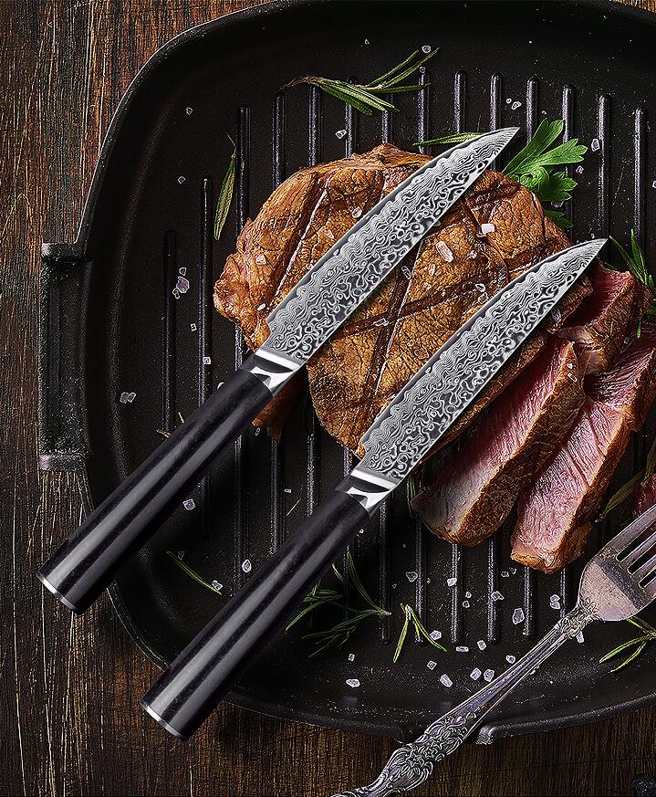 4PCS Damascus Steak Knife