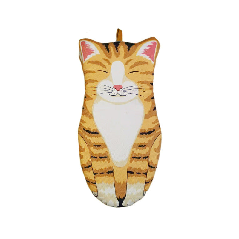 Pure Cotton Cute Cat Oven Gloves