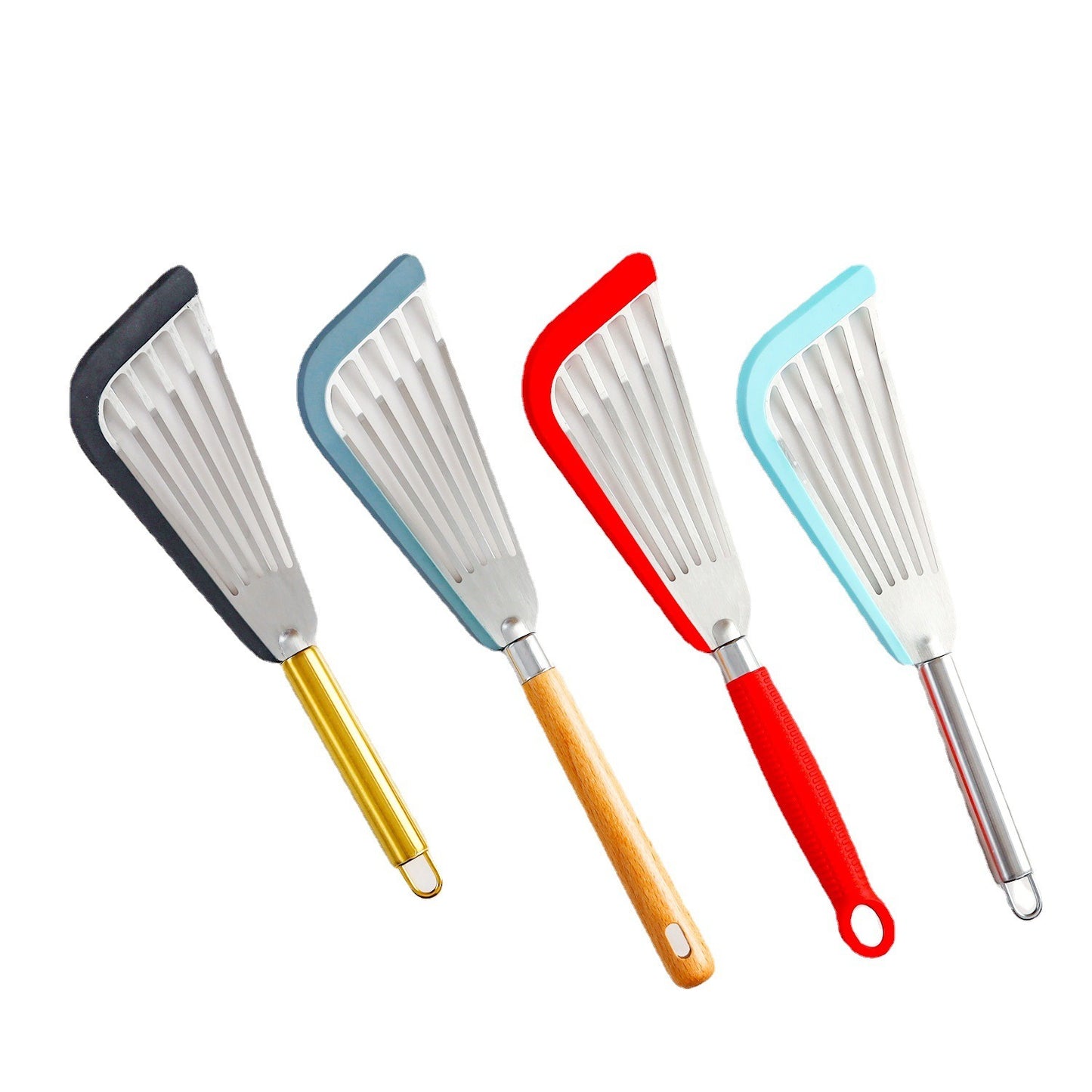 Silicone Stainless Steel Frying Fish Spatula