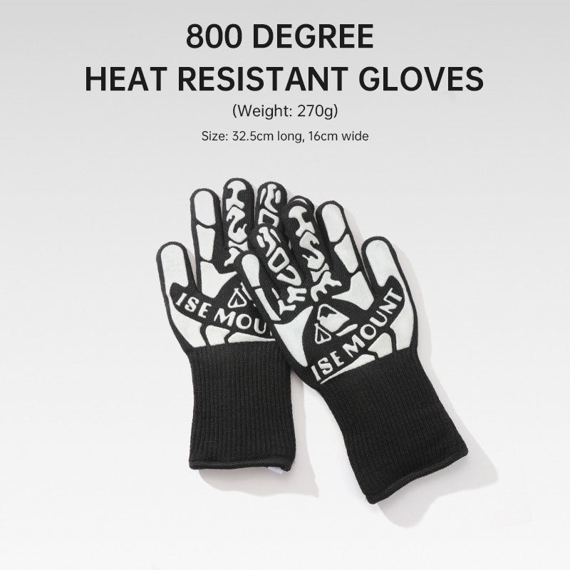 Outdoor 800 degree high temperature gloves