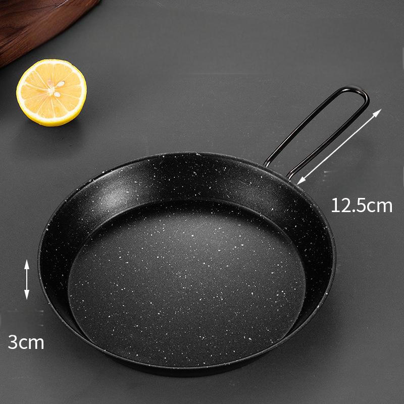 Stainless steel folding handle frying pan