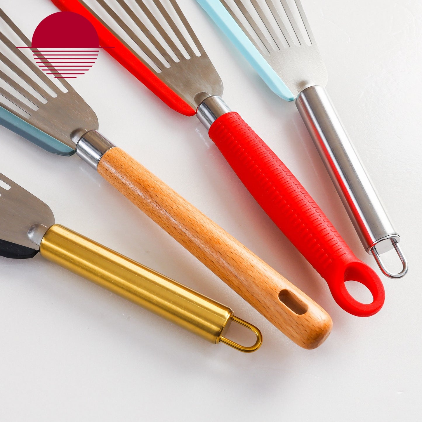 Silicone Stainless Steel Frying Fish Spatula