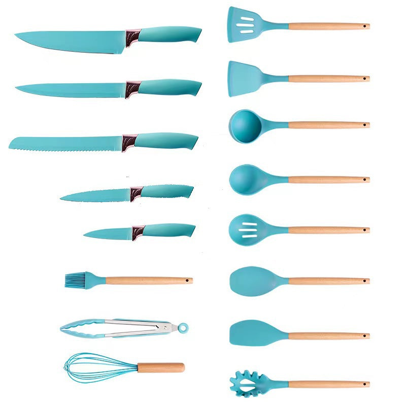 Silicone Cookware Set 19-Piece Cooking Spatula