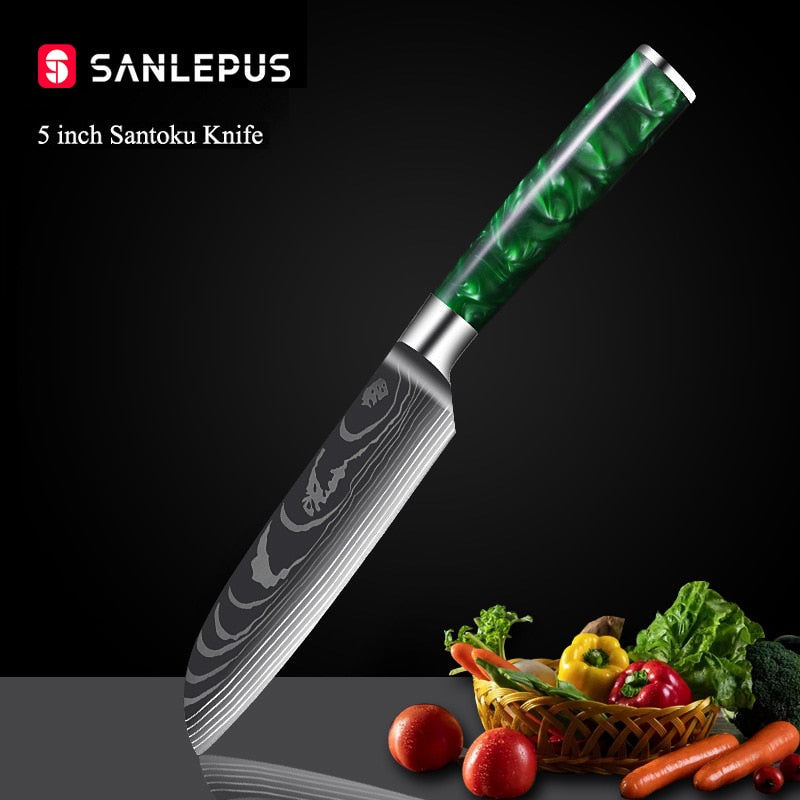 10 Pcs Chef Knife Set Kitchen Knives