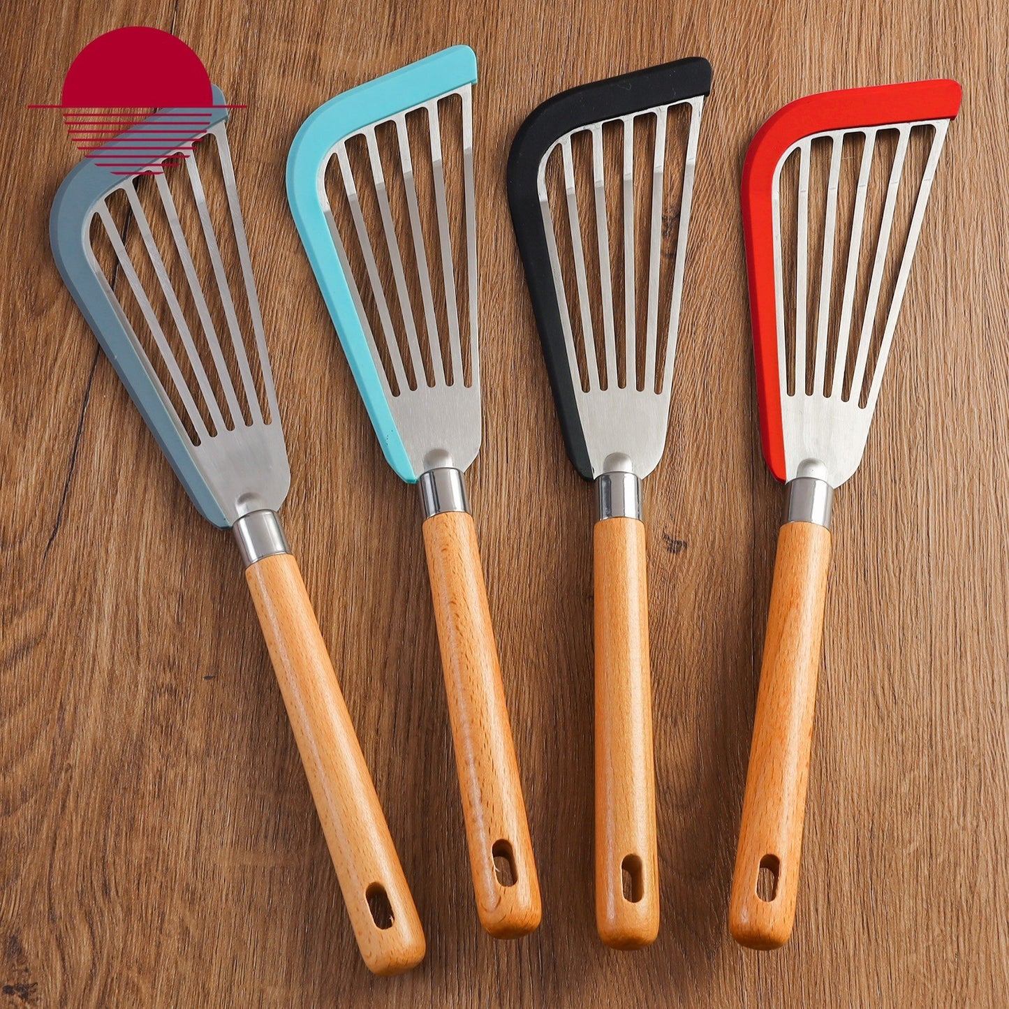 Silicone Stainless Steel Frying Fish Spatula