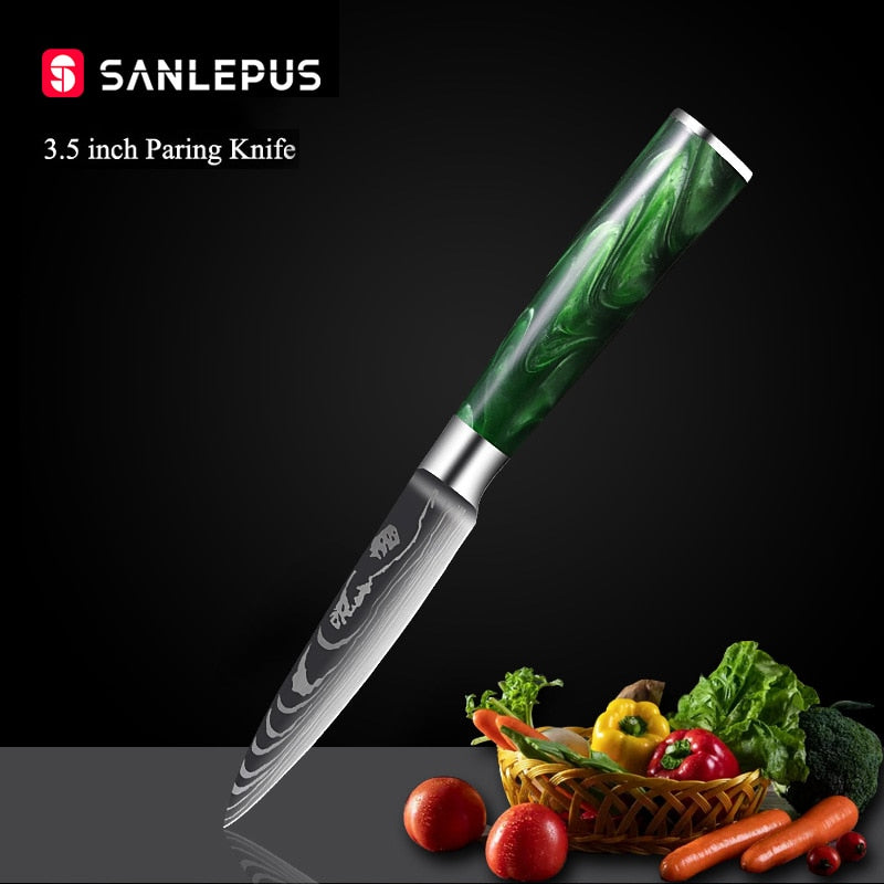 10 Pcs Chef Knife Set Kitchen Knives