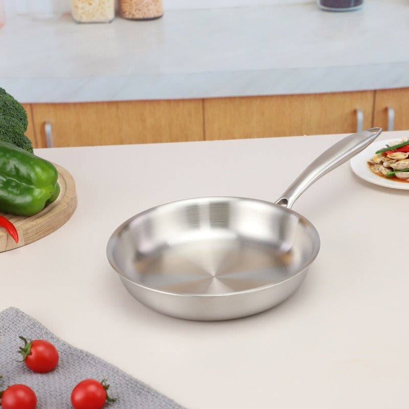 stainless steel frying pan,