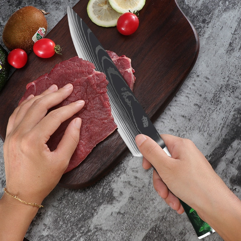 10 Pcs Chef Knife Set Kitchen Knives