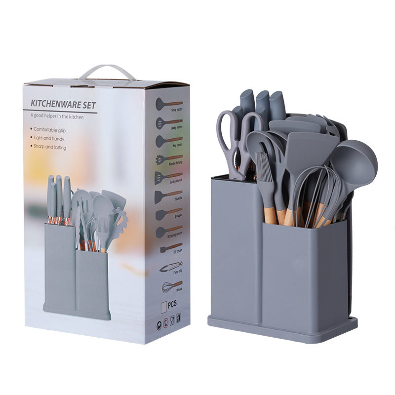 Silicone Cookware Set 19-Piece Cooking Spatula