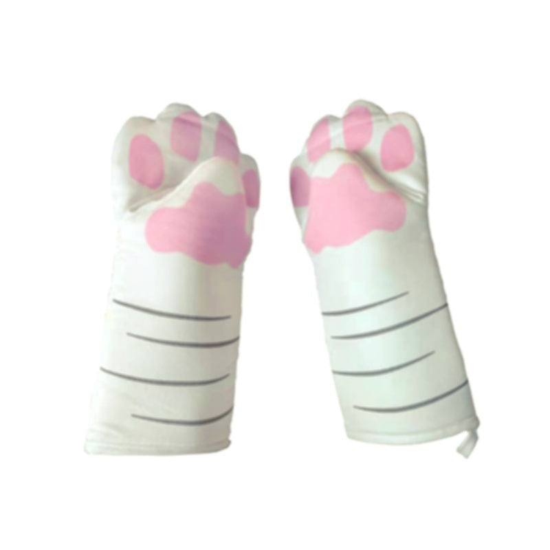 Pure Cotton Cute Cat Oven Gloves