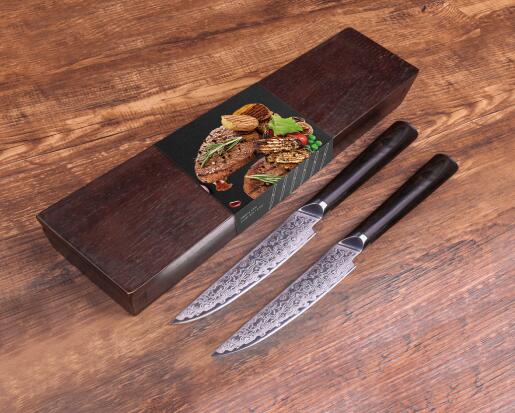 4PCS Damascus Steak Knife