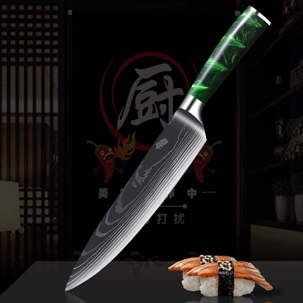 10 Pcs Chef Knife Set Kitchen Knives