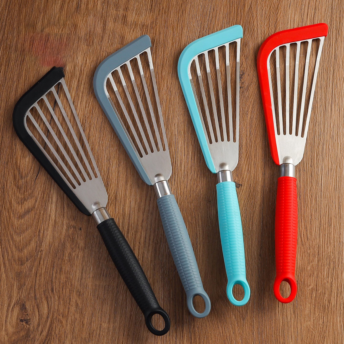 Silicone Stainless Steel Frying Fish Spatula