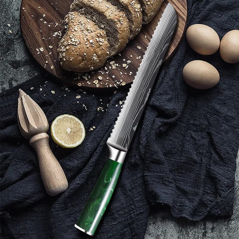 10 Pcs Chef Knife Set Kitchen Knives