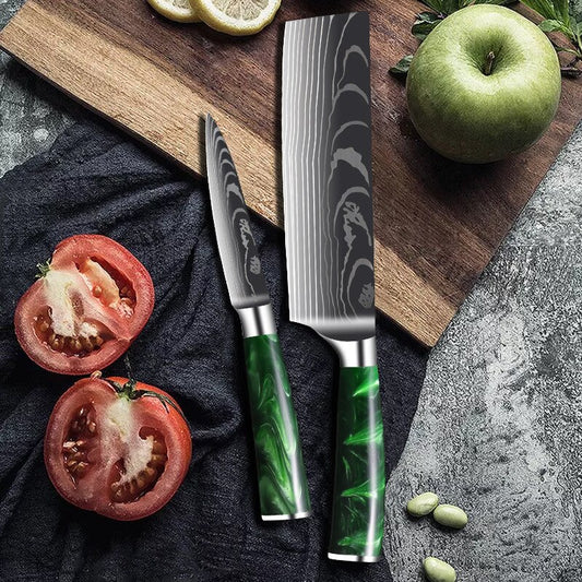 10 Pcs Chef Knife Set Kitchen Knives
