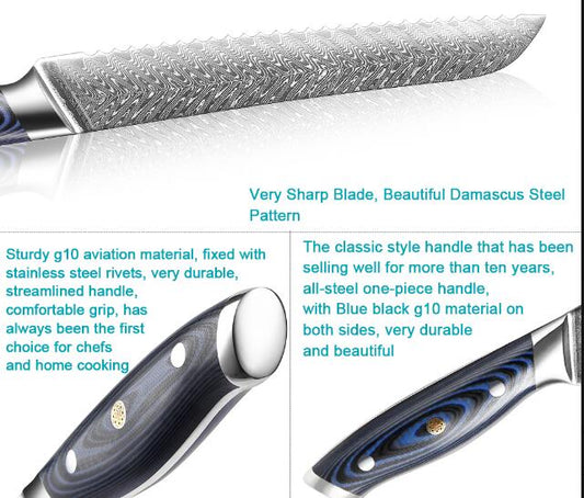 8 Inches Steel Serrated Bread Knife