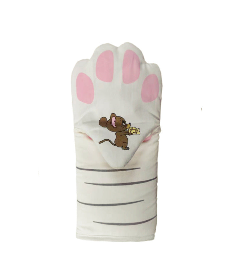 Pure Cotton Cute Cat Oven Gloves