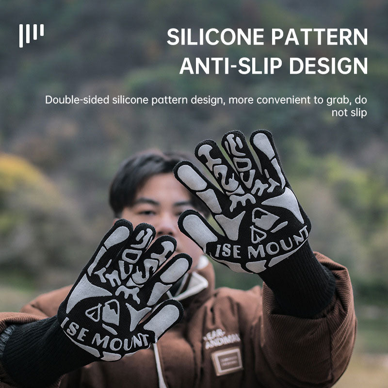 Outdoor 800 degree high temperature gloves