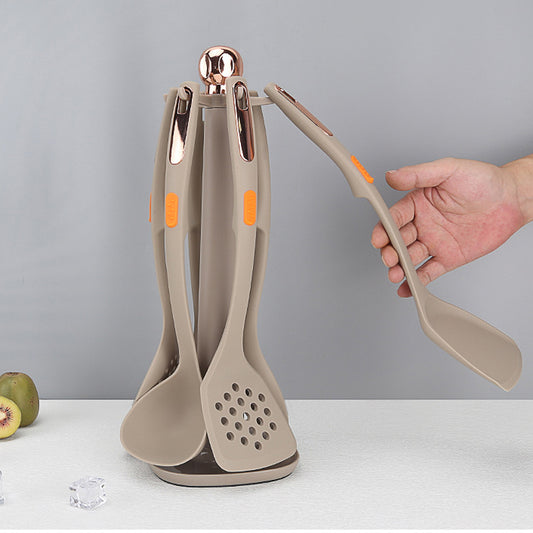 7-Piece Silicone Pack Nylon Cookware Set Spatula
