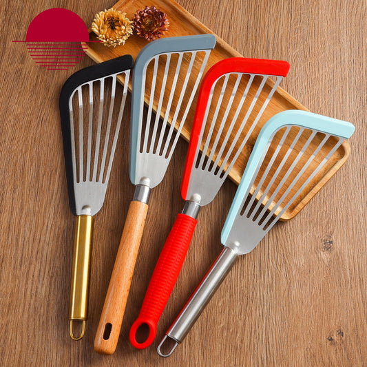 Silicone Stainless Steel Frying Fish Spatula