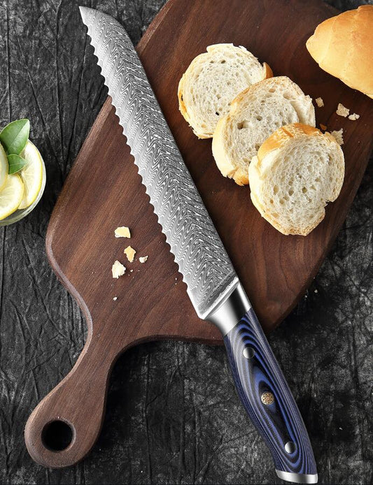 8 Inches Steel Serrated Bread Knife