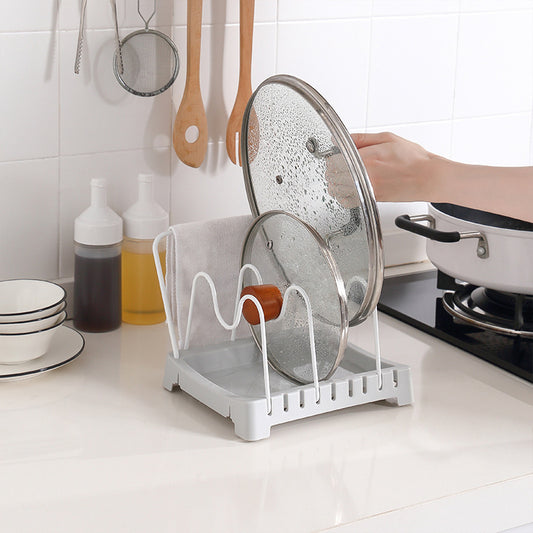 Multifunctional U-Shaped Pot Cover Rack Kitchen