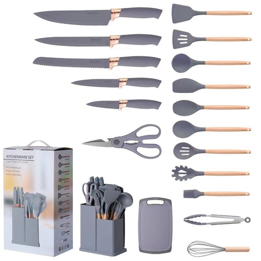 Silicone Cookware Set 19-Piece Cooking Spatula